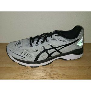 Asics Mens GT 2000 7 1011A158 Black Gray Running Shoes Lace Up Low Top Size 9